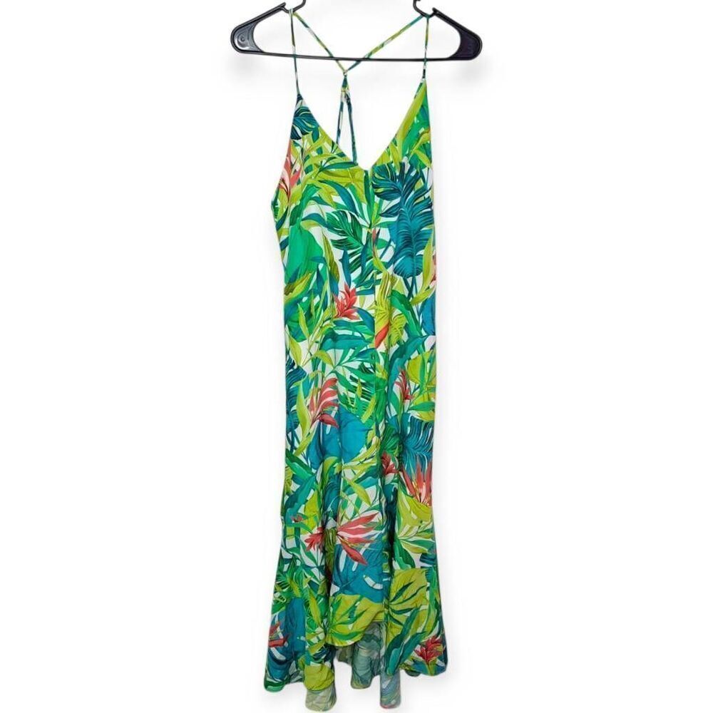 Hutch Anthropologie Women's Tropical Print Maxi Dress Size Small